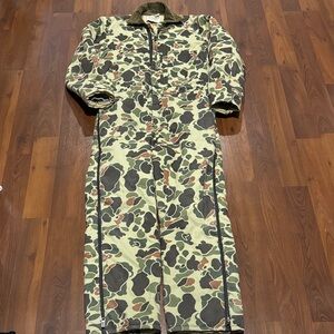 Vintage Walls Blizzard Pruf Camo One-Piece Coveralls
